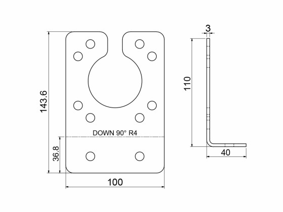 Brakett for ABS/EBS/ 15-pol - 111029