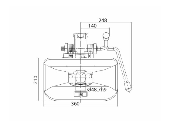 RO50 Automationenhet kpl. A handtag upp H