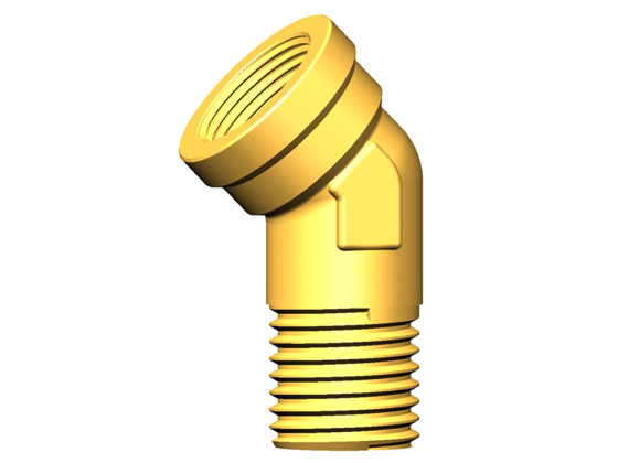 Raufoss Vinkelstykke 45° M22x1,5/M16x15-M22x1,5 - 6237881