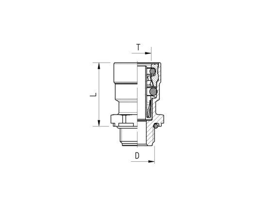 Förskruvning 1/2"- M16x1,5 - Raufoss 90112716