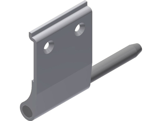 Gångjärn alu H 180/90mm m/tapp för 353032