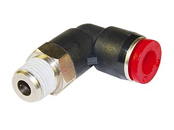 Pneufit C Push-in Vinkelkoppling 6mm-1/8" Plast