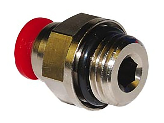 Pneufit Rak koppling 6mm-M12 plast