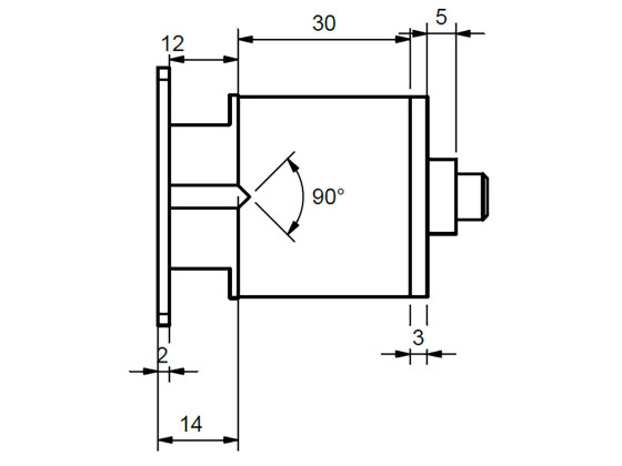 Konsol markeringslampa 110x45mm f/rör 20241404