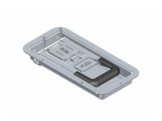 Stånglås 16 mm mini-push, infällt 25,5 mm djup - 020910724