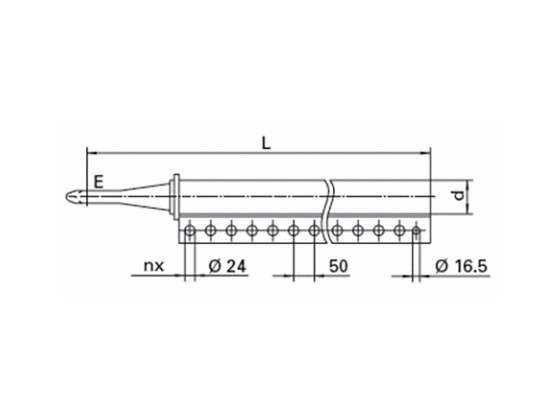 Forreste del til GZL 50mm løkke - Y254000408