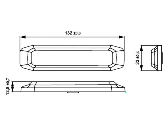 Hella BST-Slim varningsblixtljus 6-LED