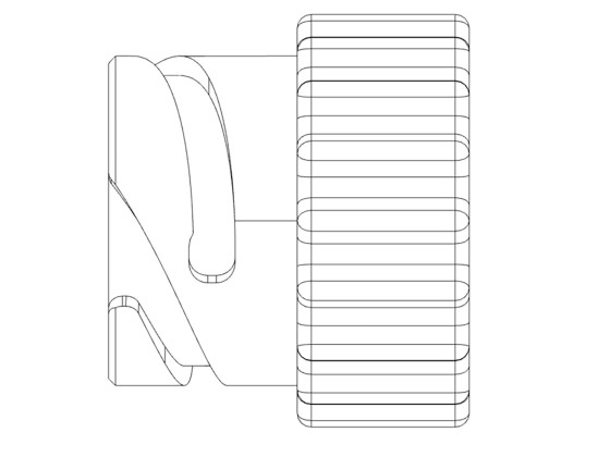 Wabco blind plugg for kabel med bajonet