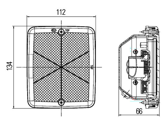 Hella LED-insats, blinkers – 24V