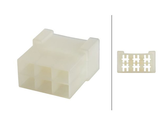 Hella kontakthus 6-poligt, hona