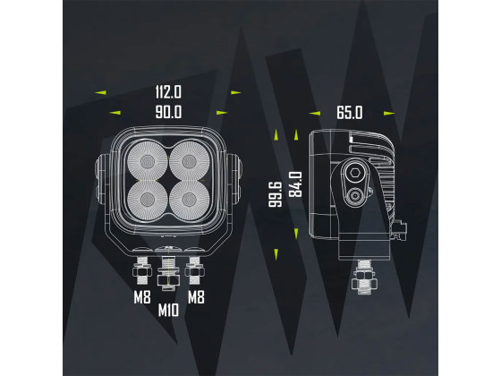 RAW NOVO PRO Arbetslampa 90mm