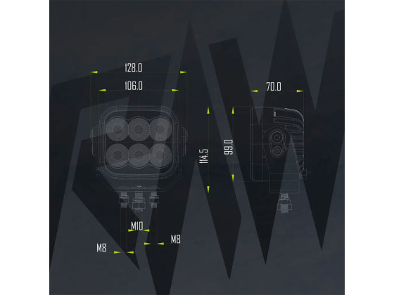 RAW NOVO PRO Arbetslampa 106mm