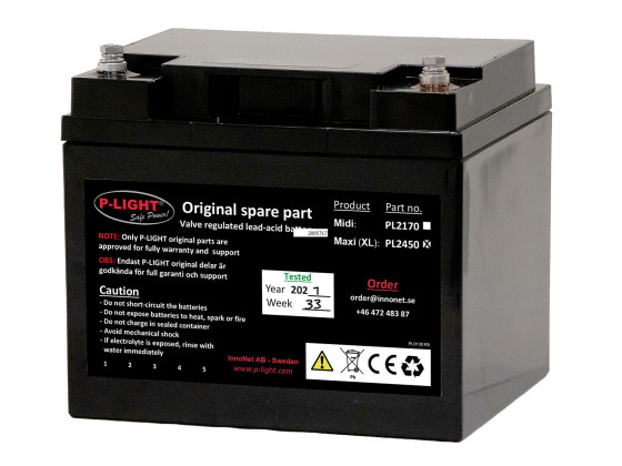 Batteri 12V/45Ah (Maxi/Maxi XL)