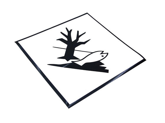 MÆRKAT FOR VANDFARE (FISK/TRÆ) FORURENING, 300X300MM