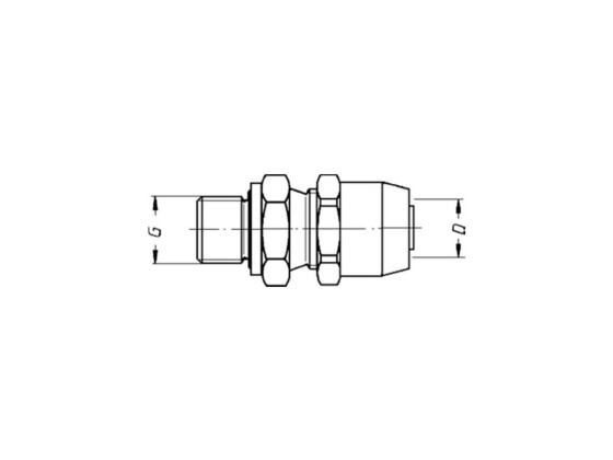 Rak nippel M12x1,5 - Wira 301 0612 2