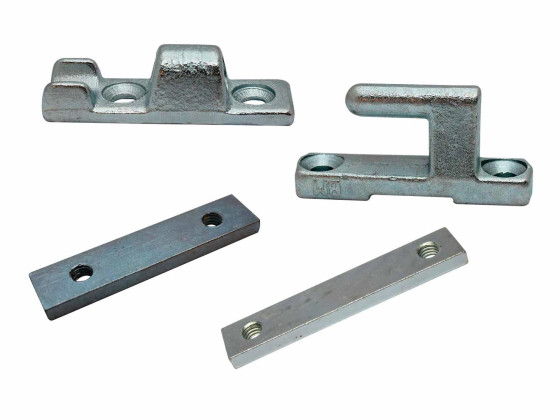 Gångjärnsset över/under+mothåll galvad