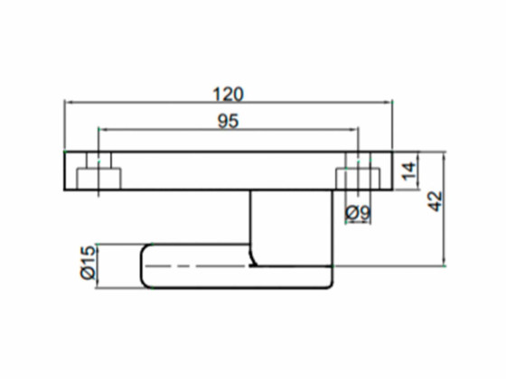 Övergångjärn 25x120mm