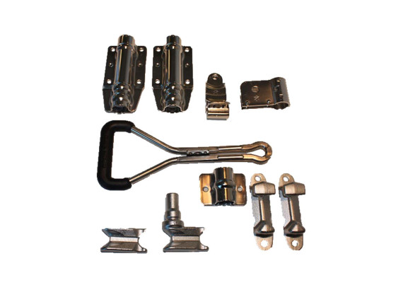 Dörrlås set utvändigt Ø27mm rostfri