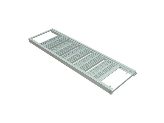 Utdragbars steg m/5 steg och plattform, varm-galv