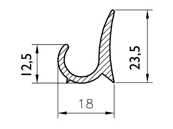 Karosseriprofil n 3086