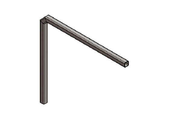 Konsol f/sidoskyddsfäste, galv.