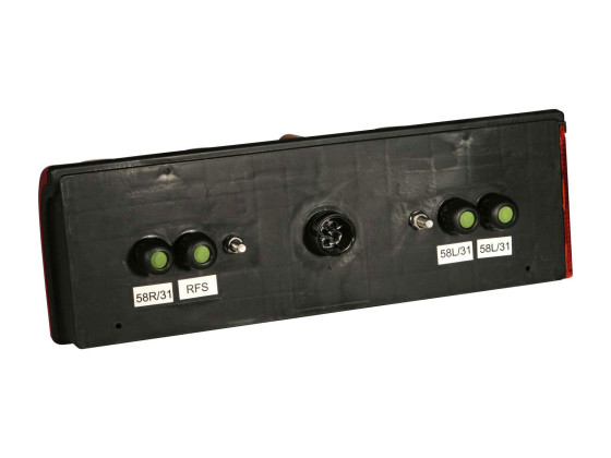 Baglygte Europoint II venstre m/4 stk 2pin connections