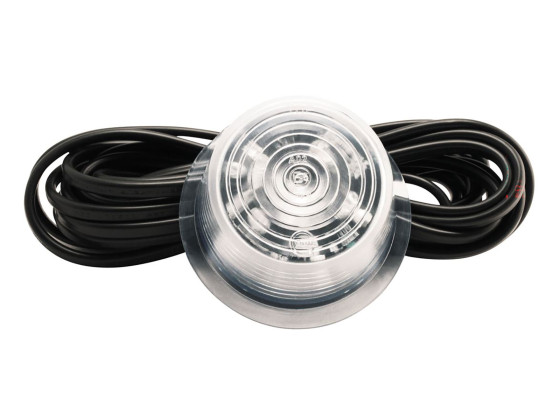 Glas klar/röd för Gylle m/LED 10-30V 5m kabel E-märkt. - 30732