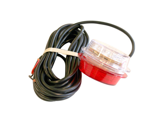 Insats Diod röd/vit, 5mtr kabel 24V