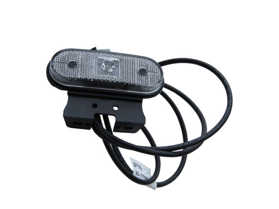 Diodlampa Uni-Point vit m/konsol 75mm