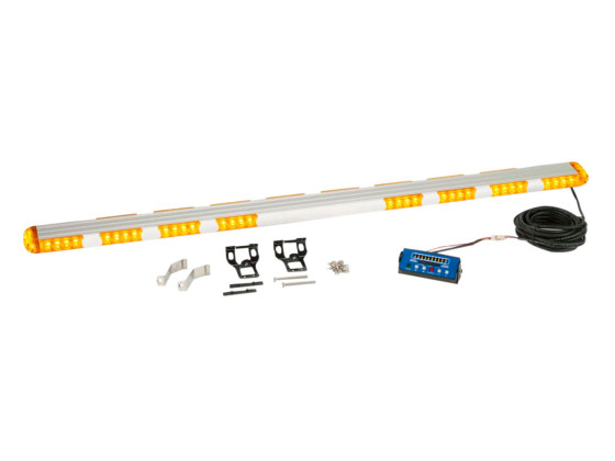 Blixtljusramp 10/30V LED klart glas 1400x90x35/75mm   - STR56AAC-V2