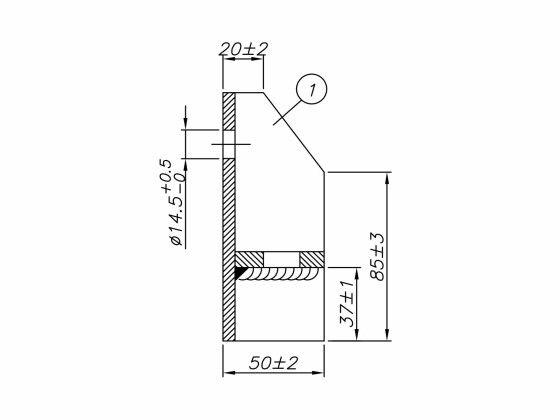 Konsol 102x125mm varmgalvad
