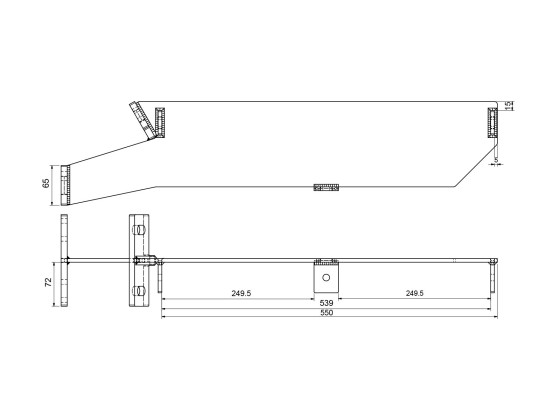 Brakett for netkasser høyre