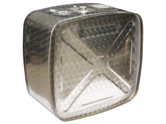 Hydraultank 350x570x600mm 100L rostfri