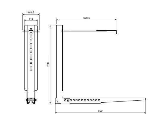 FlexUpphäng för verktygslåda Pre-galvad