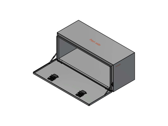 BevoBox RF verktygslåda bottenhängd lucka L1200xH500xD500