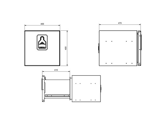 BevoBox alu LHD:400x400x470 m/låda  för DAF XG