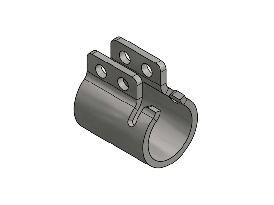 Konsol för skärmhållare, obehandlad Ø48mm