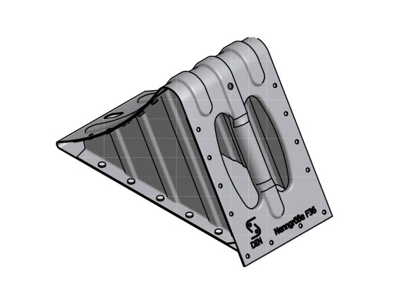 Stoppkloss G36, galvaniserad