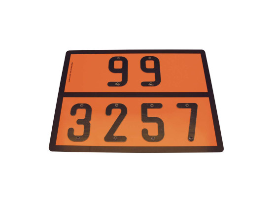 ADR-skylt UPPVÄRMT FLYTANDE ÄMNE 99/3257