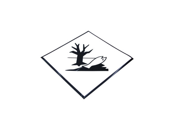 ADR-skylt Miljöfarligt ämne 250x250mm självhäftande