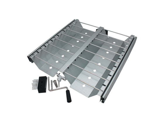 Insatslåda BevoBox för 14st spännband aluminium zinkmålad