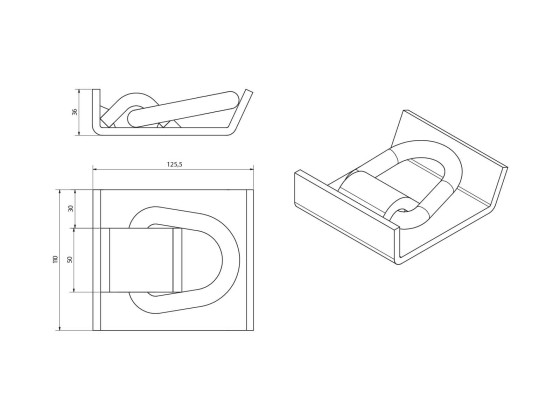 Surrningsring med böj rå 10 ton