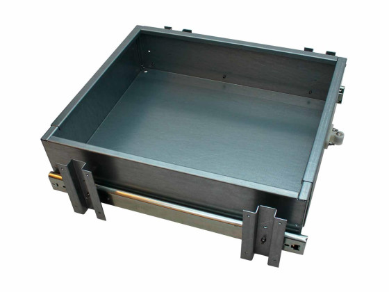 Flex drawer, L: 800-1,350mm, - Min. depth 500mm, galvanized