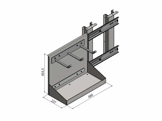 Kättinghållare för inbyggnad BevoBox - 500x500 maxlast 150kg