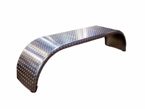 Aluminiumskärm böjd, boogie H650xD650xL2700