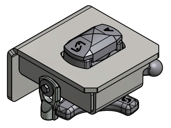 Beholderbeslag 52 mm - nedsænkelig (100 mm bagplade) - 905237531