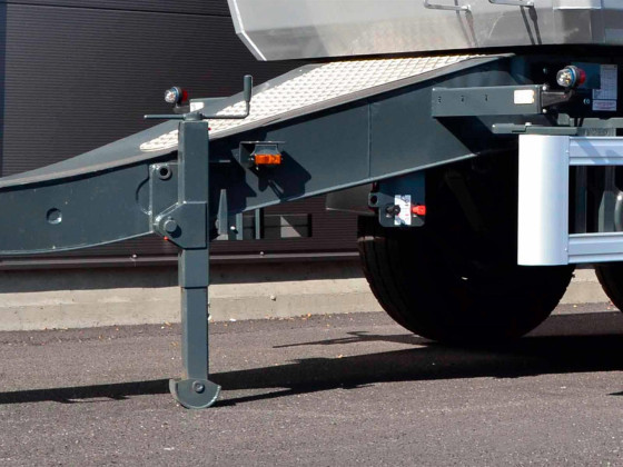 Stödben f/kärra m/rullfot lh 450mm/lyftkap.5T/statiskbel. 10T primat +100mm