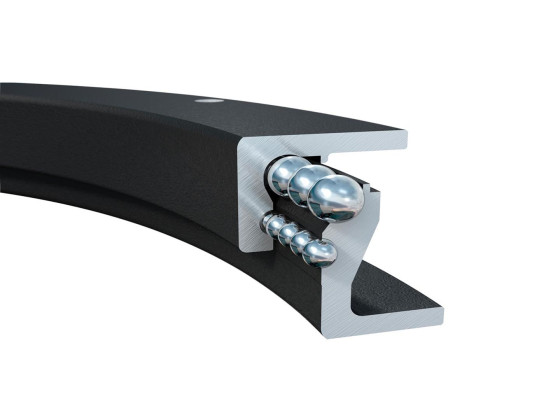 Vändkrans kullagrad 90S/1200.20 två-raders, bultmönster 2