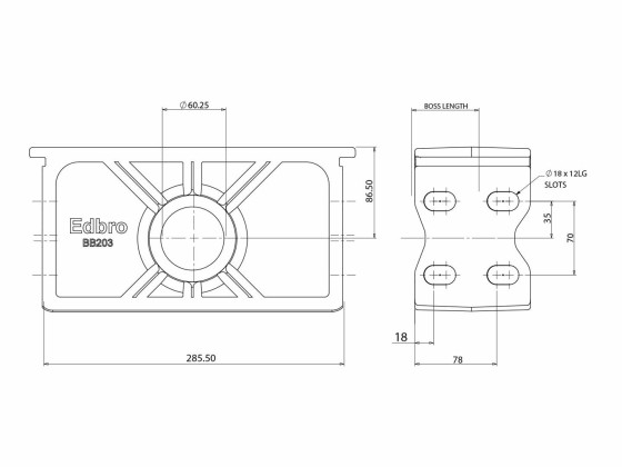 Chassisbrakett CS13/CS15 Serie B19