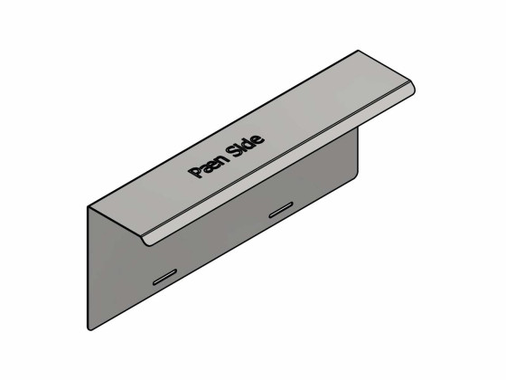 Konsol for bakljus, rostfritt 580x235mm